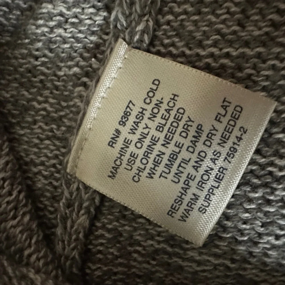 St Johns Bay‎ Mens Crewneck Sweater XXL Gray Marl Cotton Knit Pullover XXL